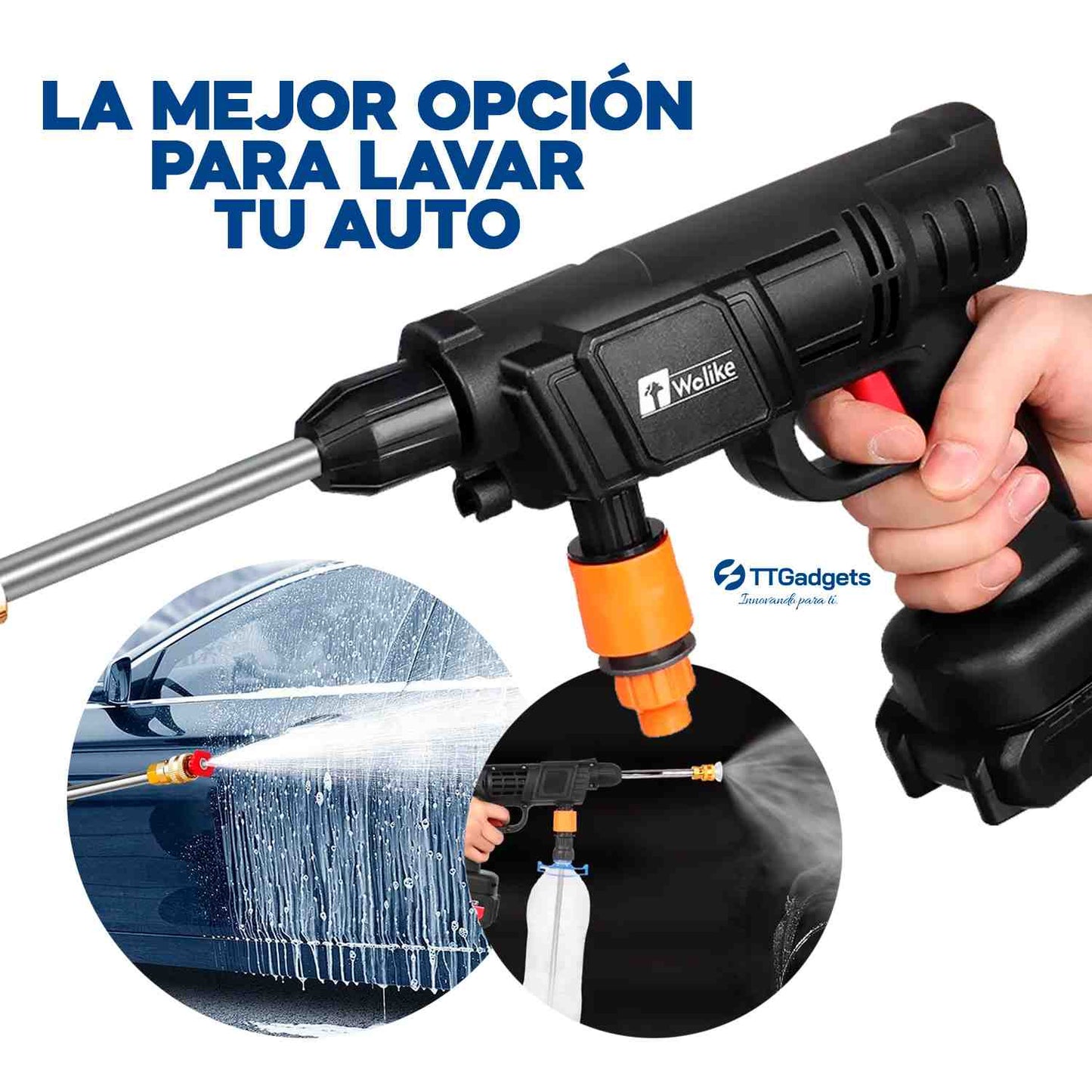 Pistola Hidrolavadora de alta potencia y presión