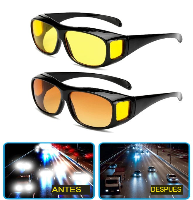 Kit de Gafas de Conducción Nocturna 2x1
