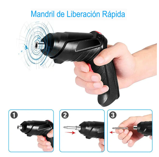 Kit de Destornillador Inalambrico y Recargable MixTool™